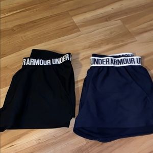 Black and navy shorts